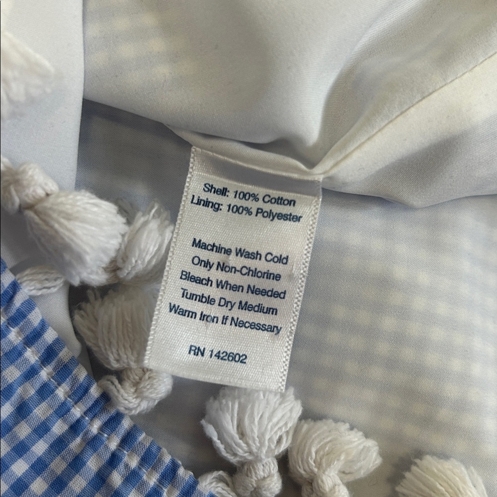 STS Sail to Sable Gingham Pom Pom Trim Dress - Picture 8 of 8